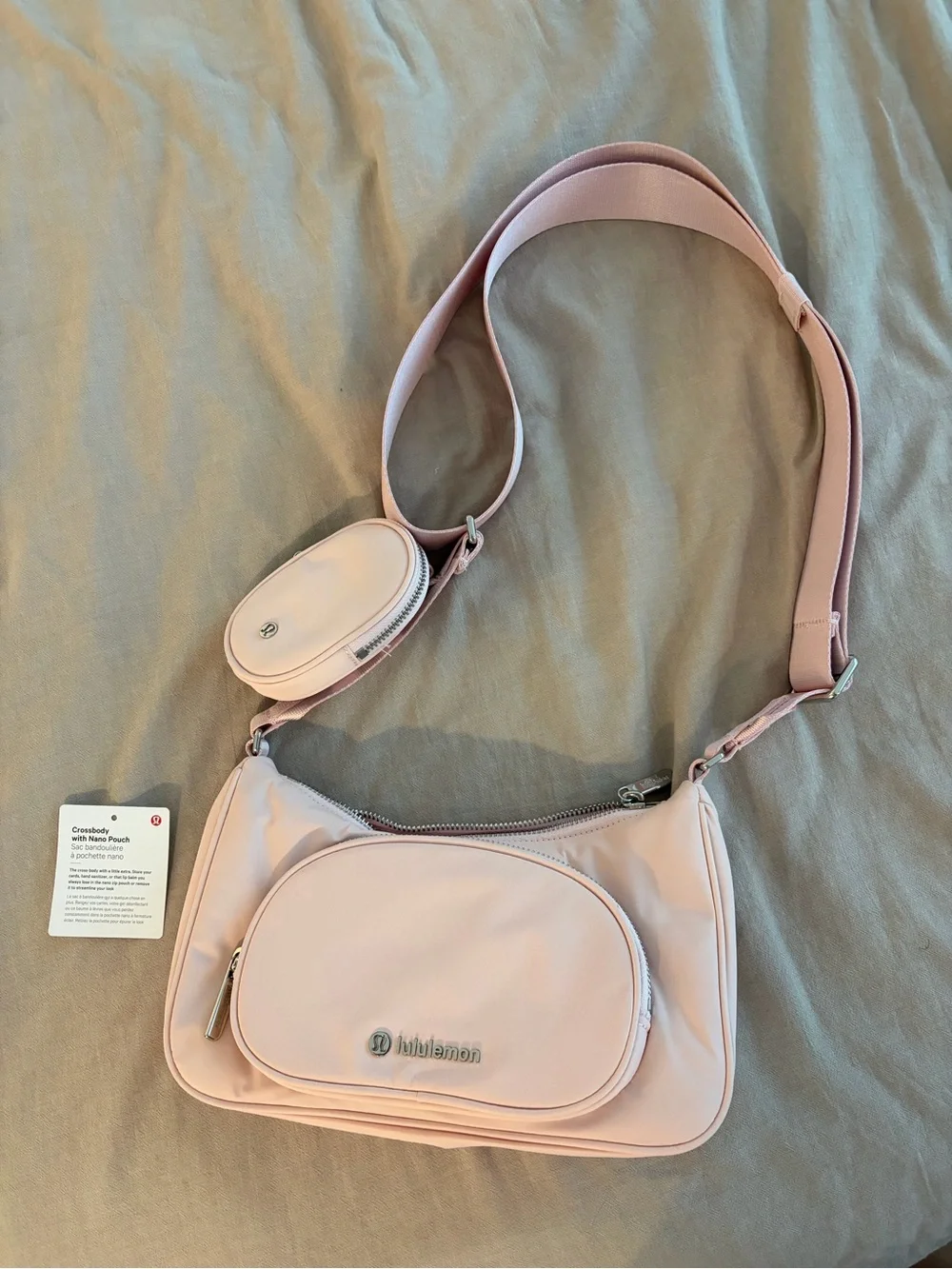 NWT Pink Lululemon crossbody bag